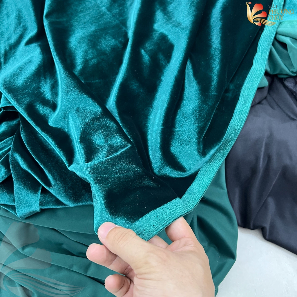 Vải nhung 7 biên Phượng Thúy khổ 1m65