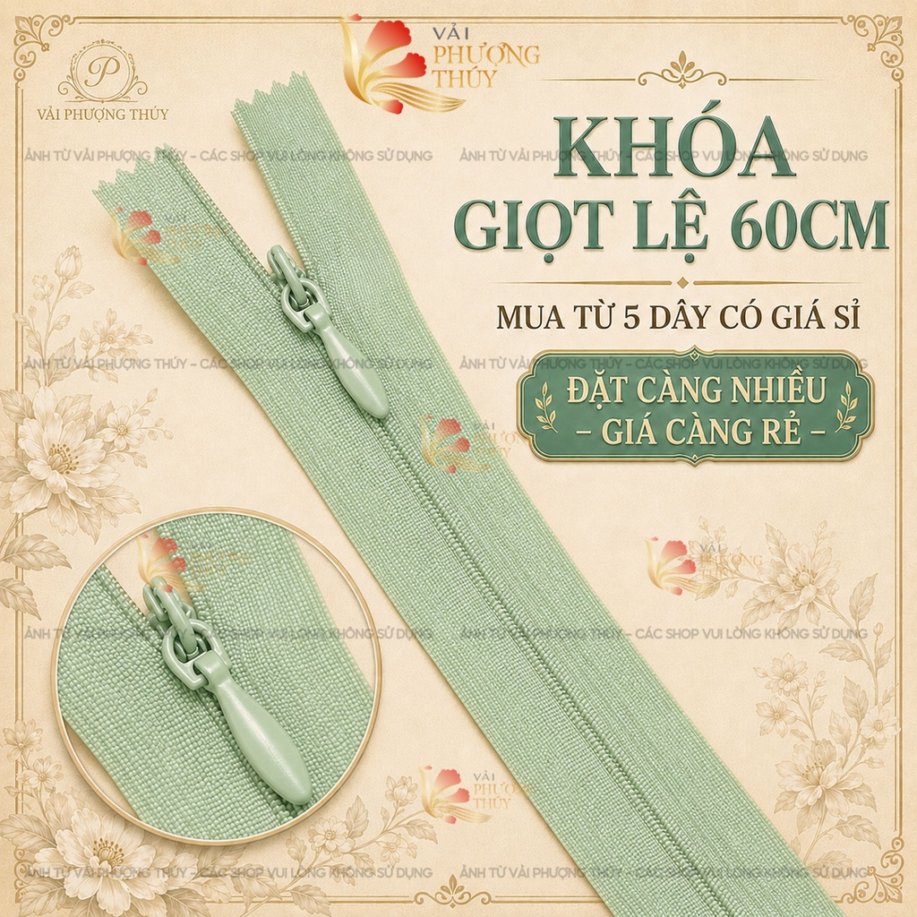 Khóa giọt lệ Phượng Thúy 60cm