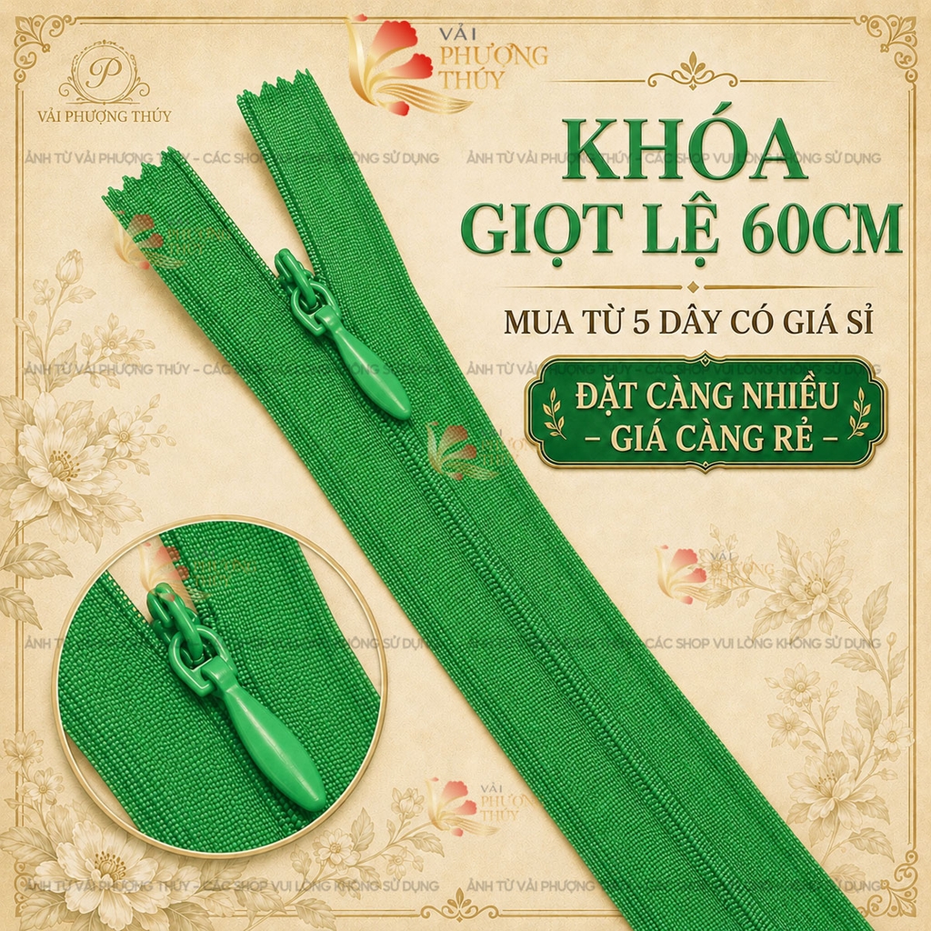Khóa giọt lệ Phượng Thúy 60cm