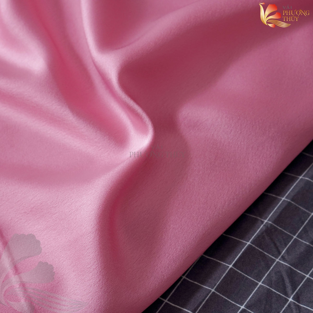 Vải lụa Satin trơn Phượng Thúy khổ 1m50