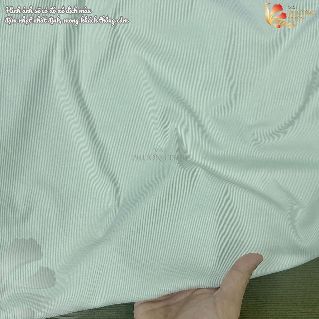 Vải thun tăm Phượng Thuý khổ vải 1m62