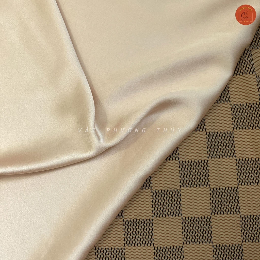 Vải lụa Satin trơn Phượng Thúy khổ 1m50