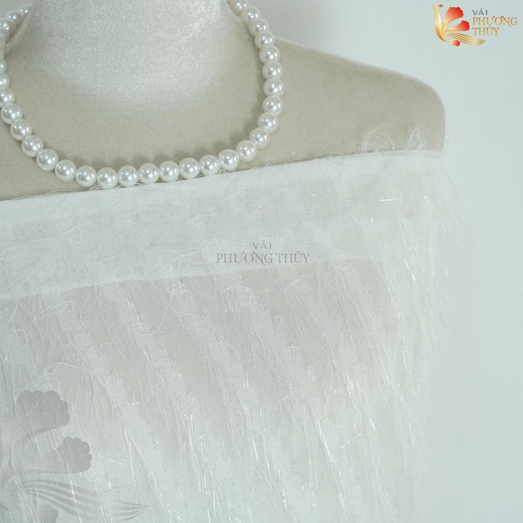 Vải voan lông vũ Phượng Thúy khổ 1m50