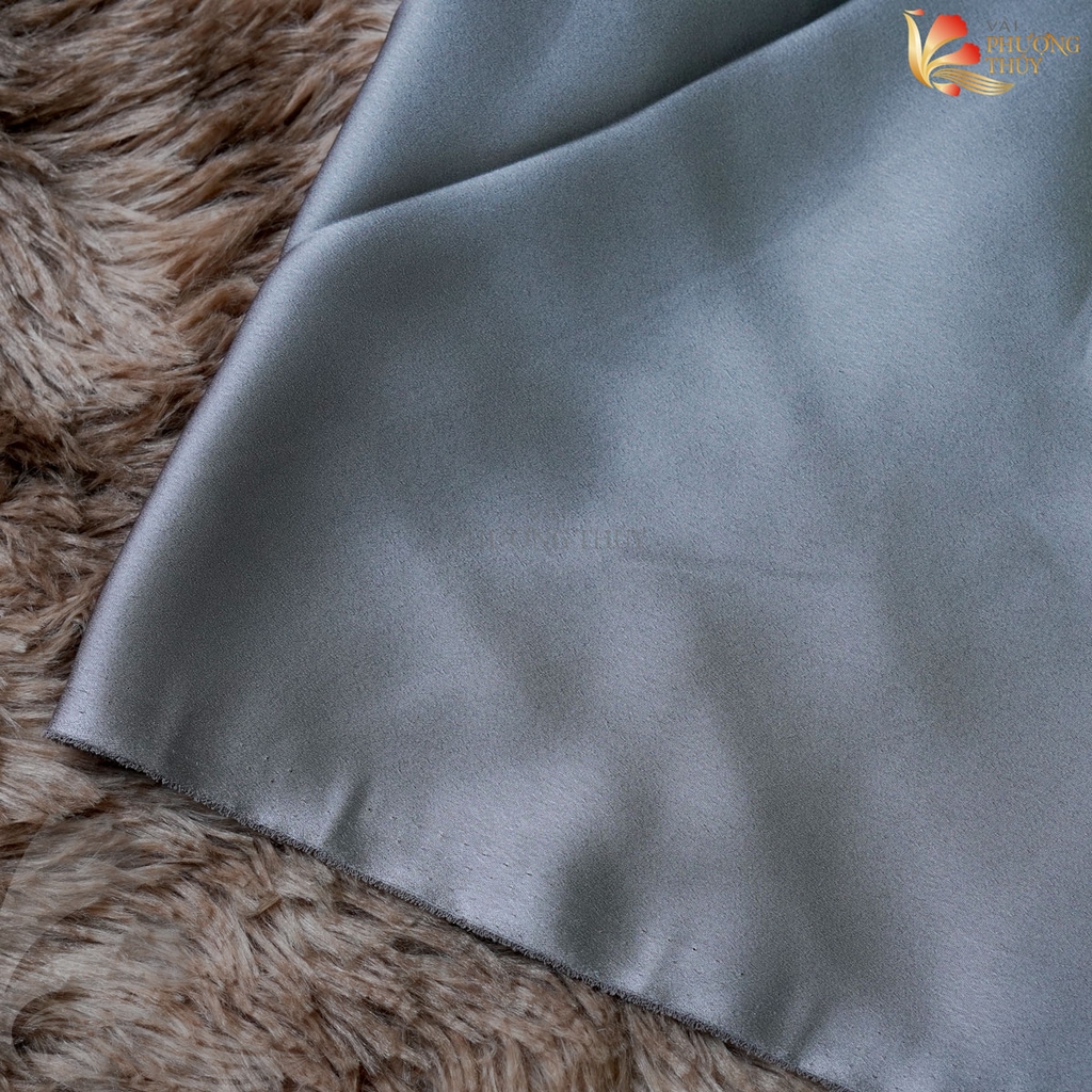 Vải lụa Satin trơn Phượng Thúy khổ 1m50