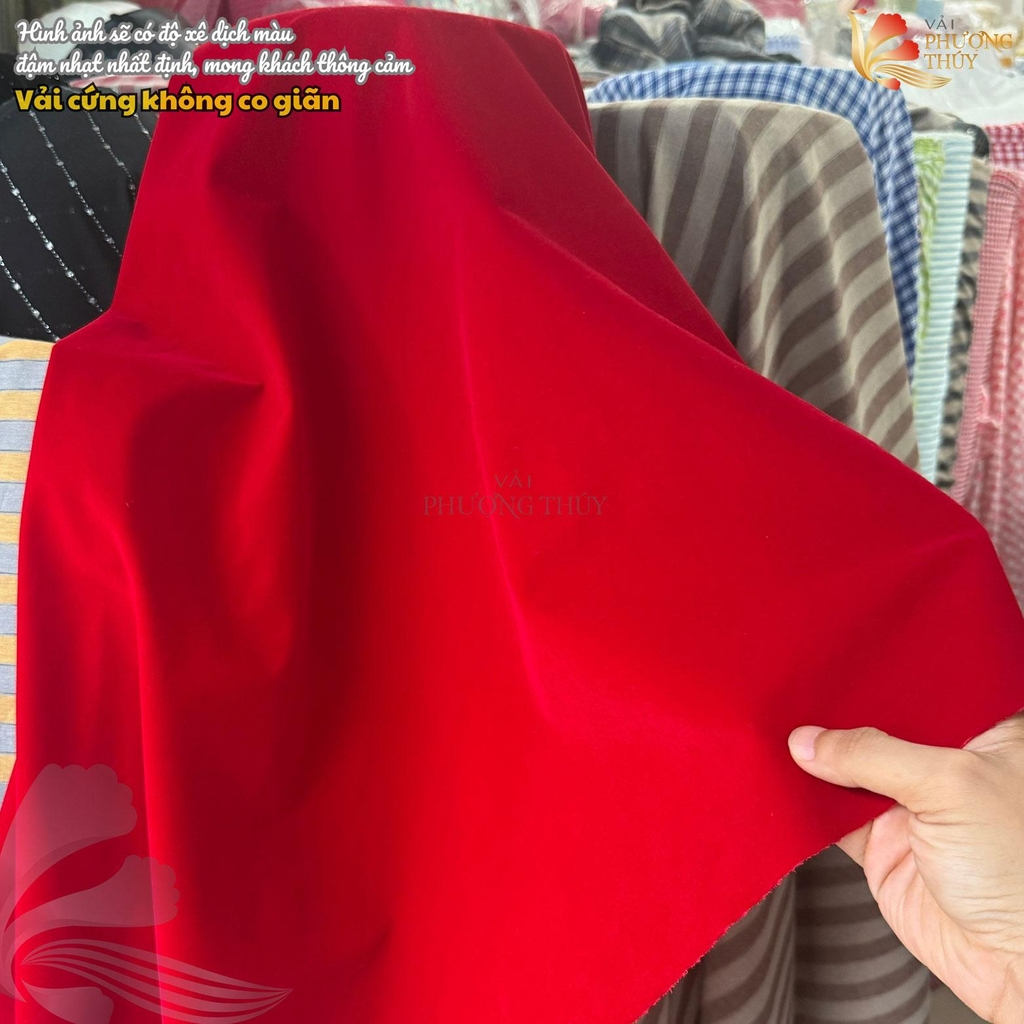 Vải Nhung 7 biên Phượng Thúy khổ 1m50