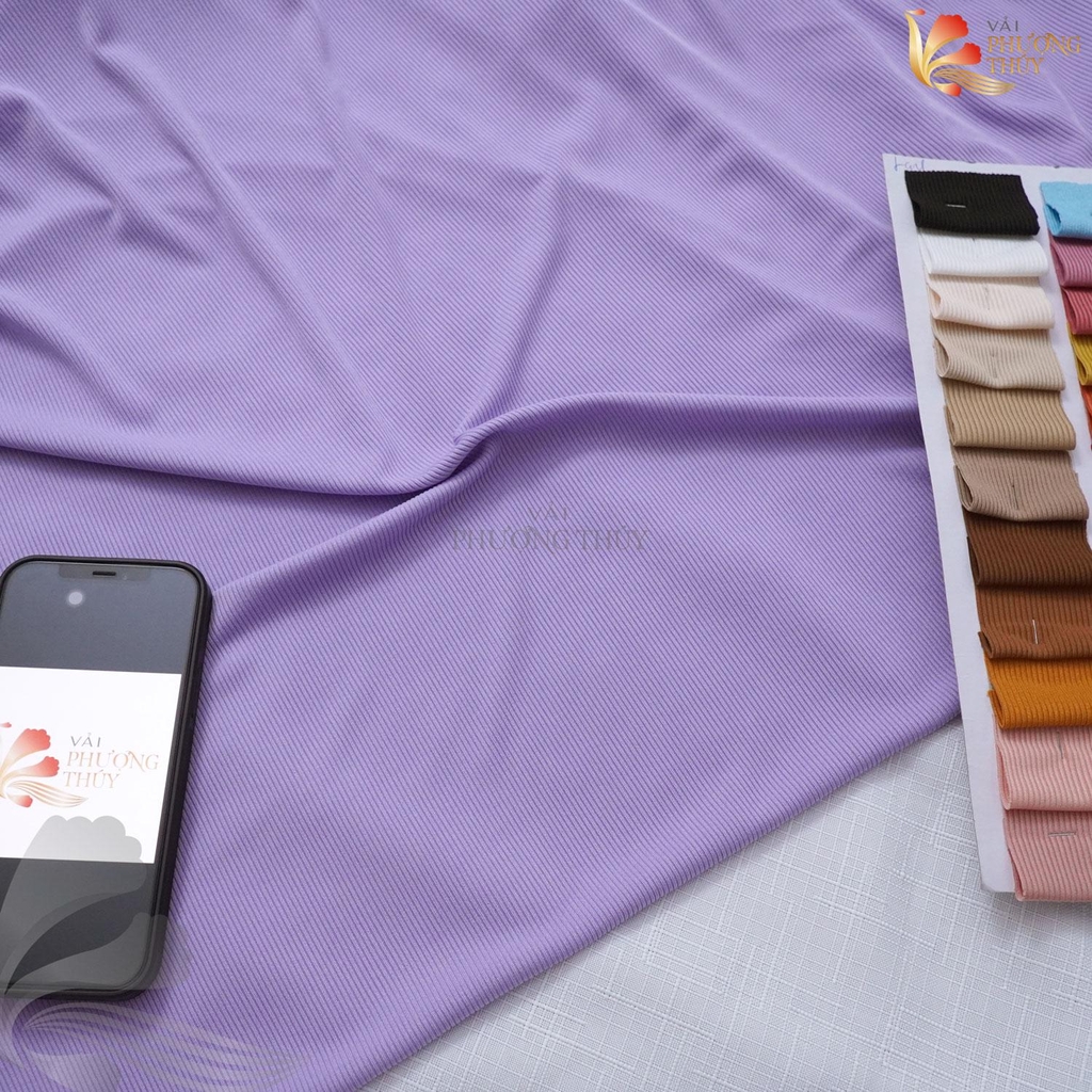 Vải thun tăm Phượng Thuý khổ vải 1m62