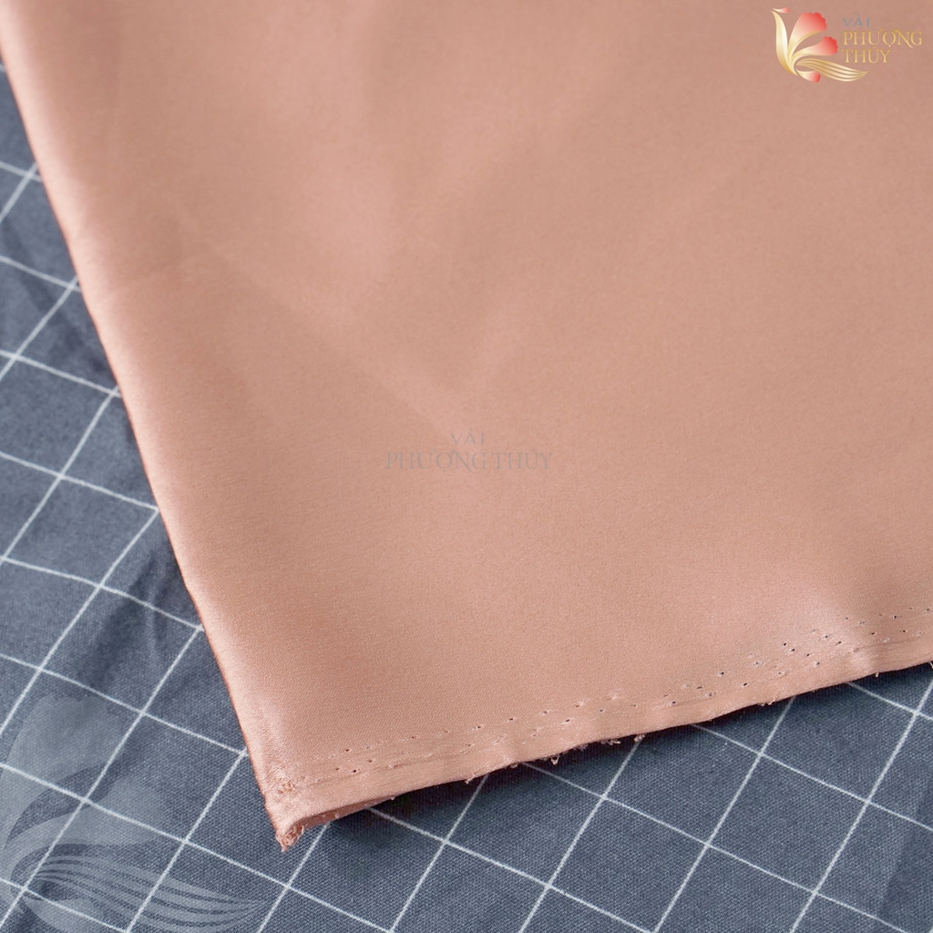 Vải lụa Satin trơn Phượng Thúy khổ 1m50