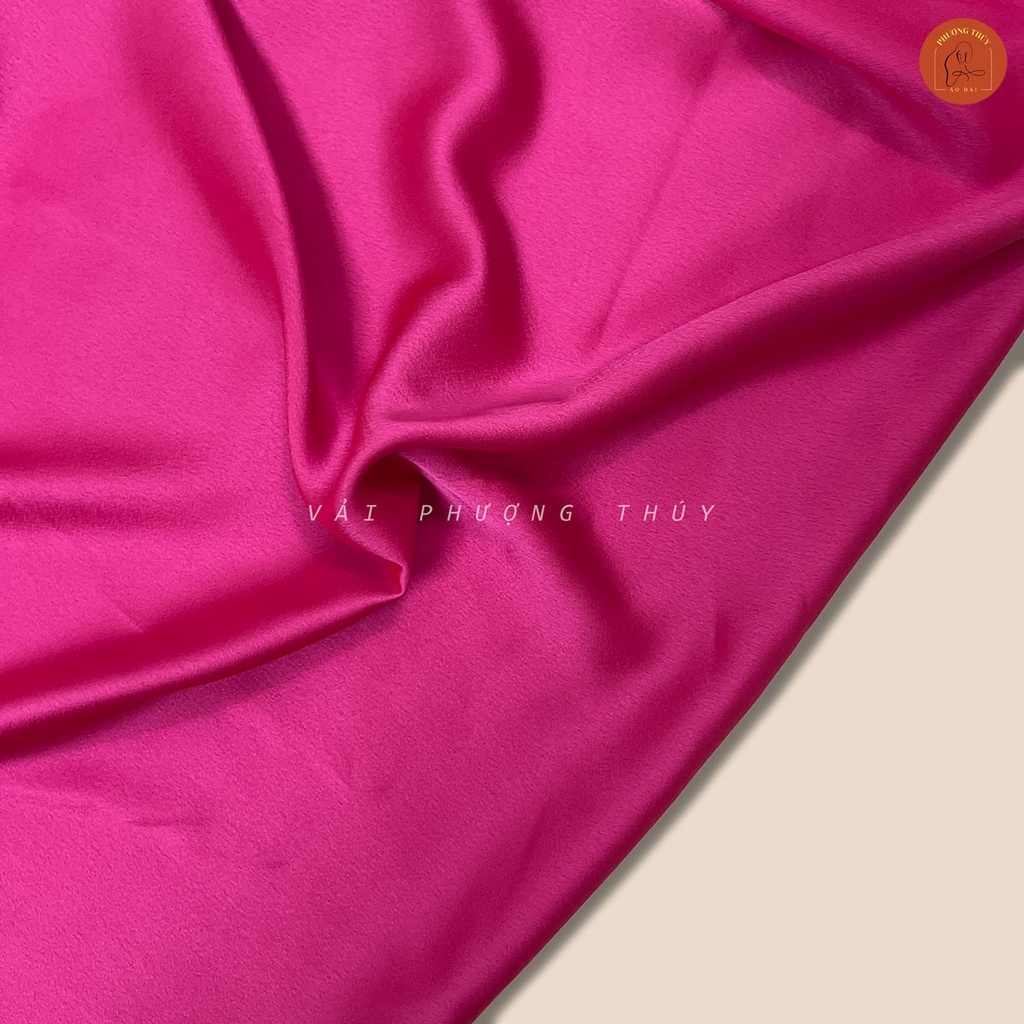 Vải lụa Satin trơn Phượng Thúy khổ 1m50