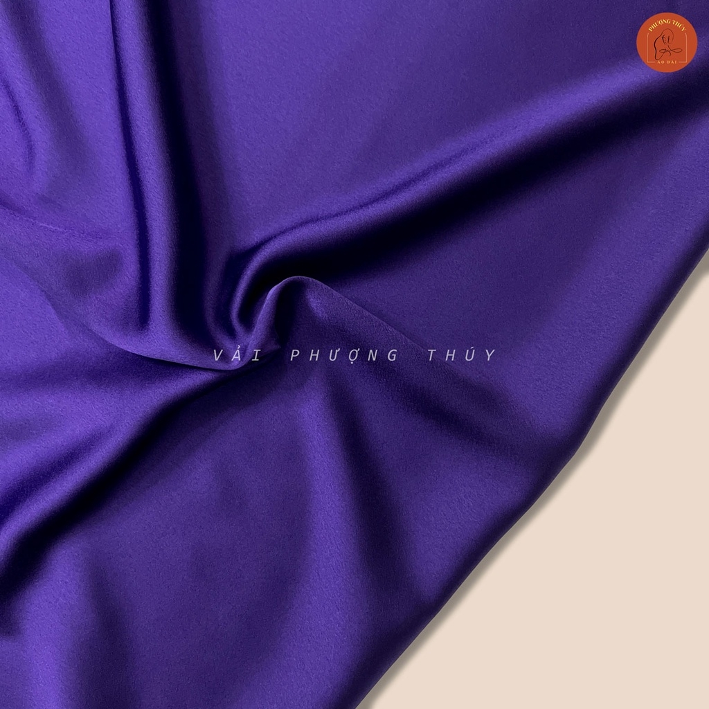 Vải lụa Satin trơn Phượng Thúy khổ 1m50