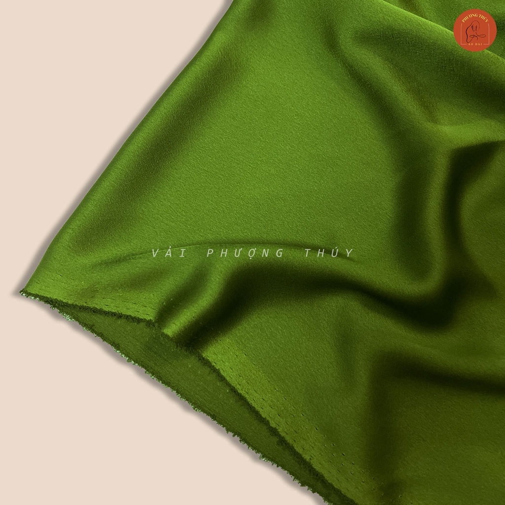 Vải lụa Satin trơn Phượng Thúy khổ 1m50