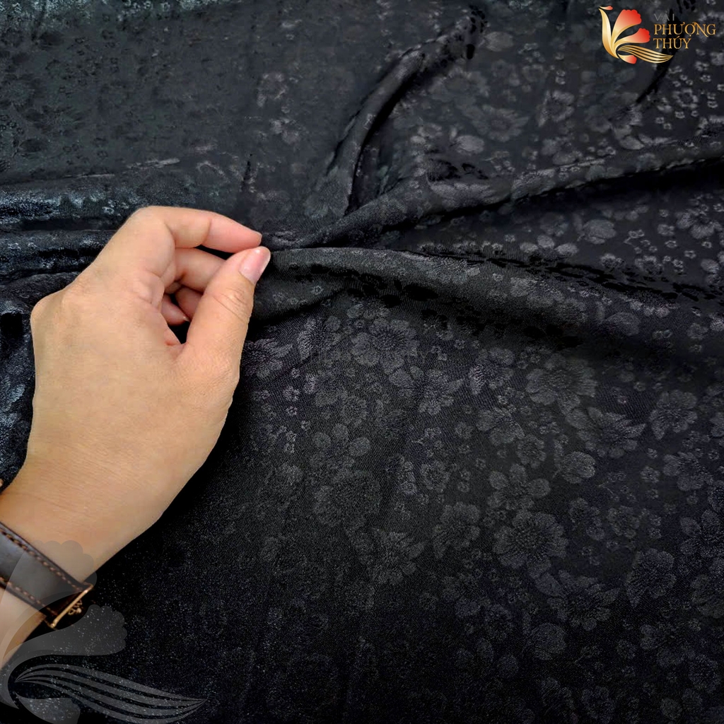 [MÀU 2] Vải lụa gấm Phượng Thúy khổ 1m50 - may áo dài đồ bộ bà ba