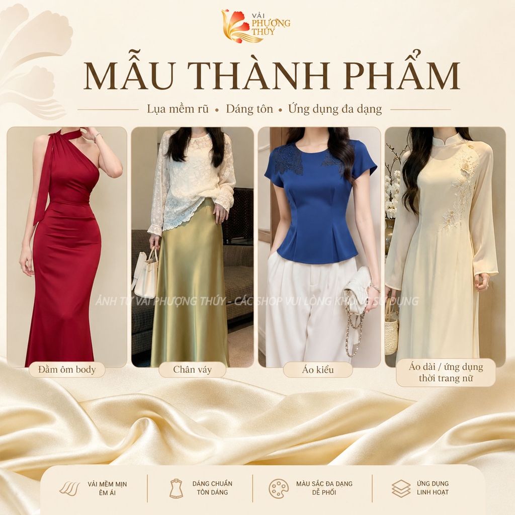 Vải lụa Tô Châu Mã Não Phượng Thúy khổ 1m50