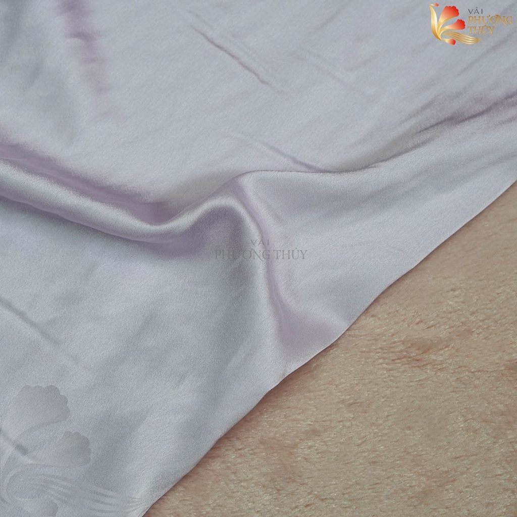 Vải lụa Satin trơn Phượng Thúy khổ 1m50