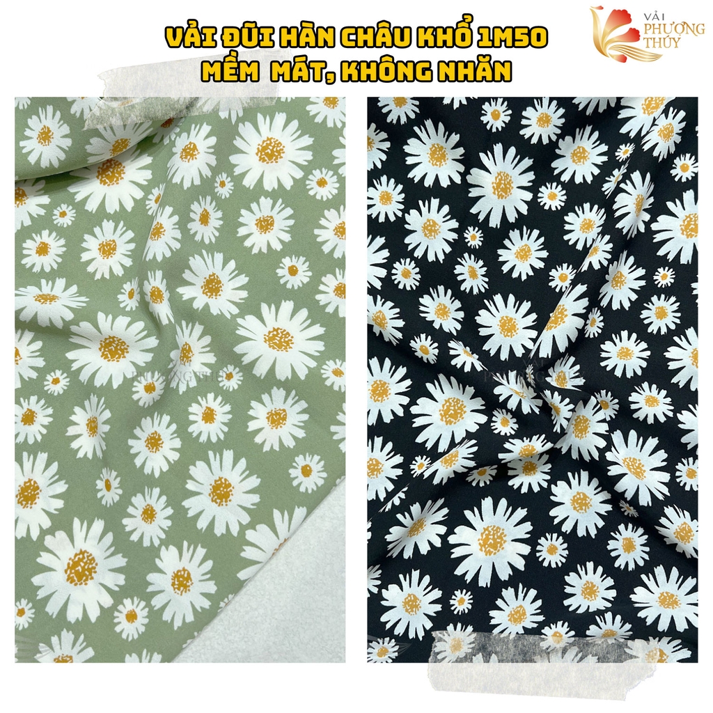 Vải đũi lụa hàn châu Phượng Thúy khổ 1m50 | Vải may đồ bộ, đầm váy