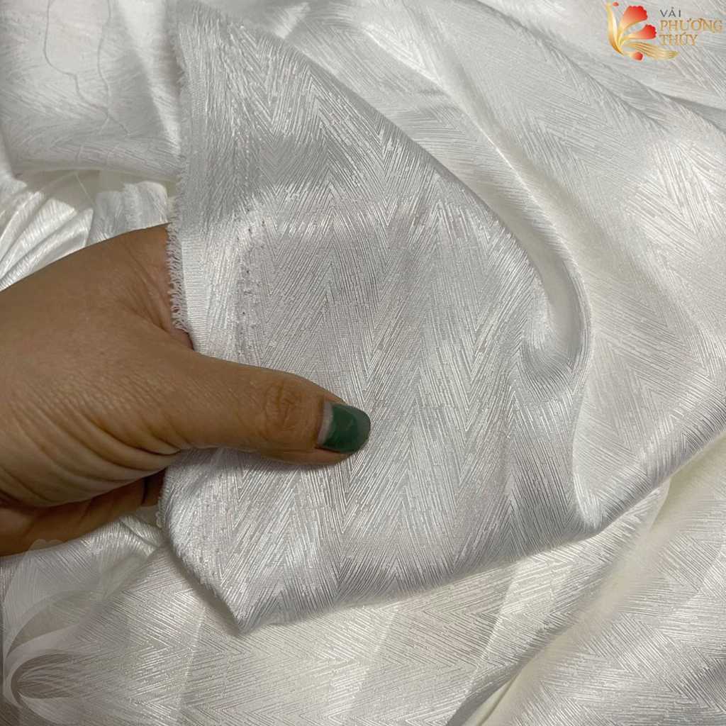 [MÀU 2] Vải lụa gấm Phượng Thúy khổ 1m50 - may áo dài đồ bộ bà ba