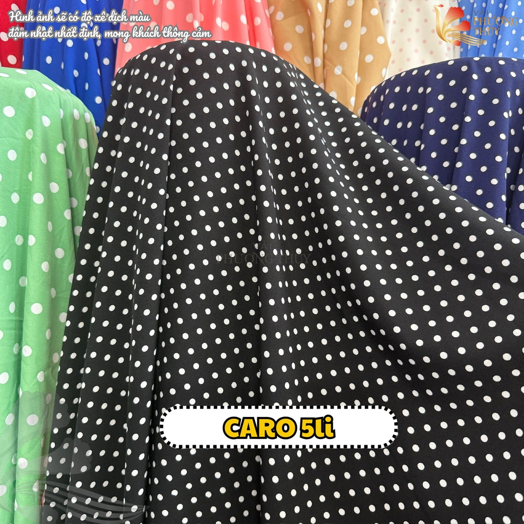 [MÀU 2] Vải Lụa nhật 100D họa tiết hoa nhí Phượng Thúy