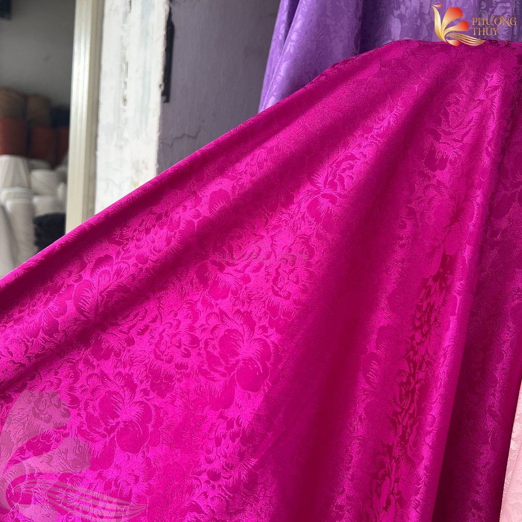 Vải lụa gấm Phượng Thúy khổ 1m50