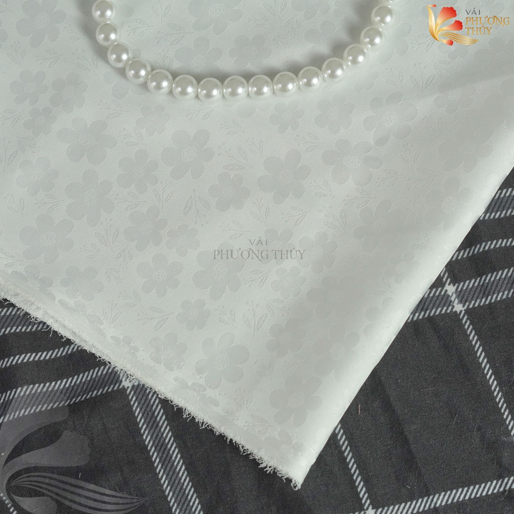 [MÀU 2] Vải lụa gấm Phượng Thúy khổ 1m50 - may áo dài đồ bộ bà ba