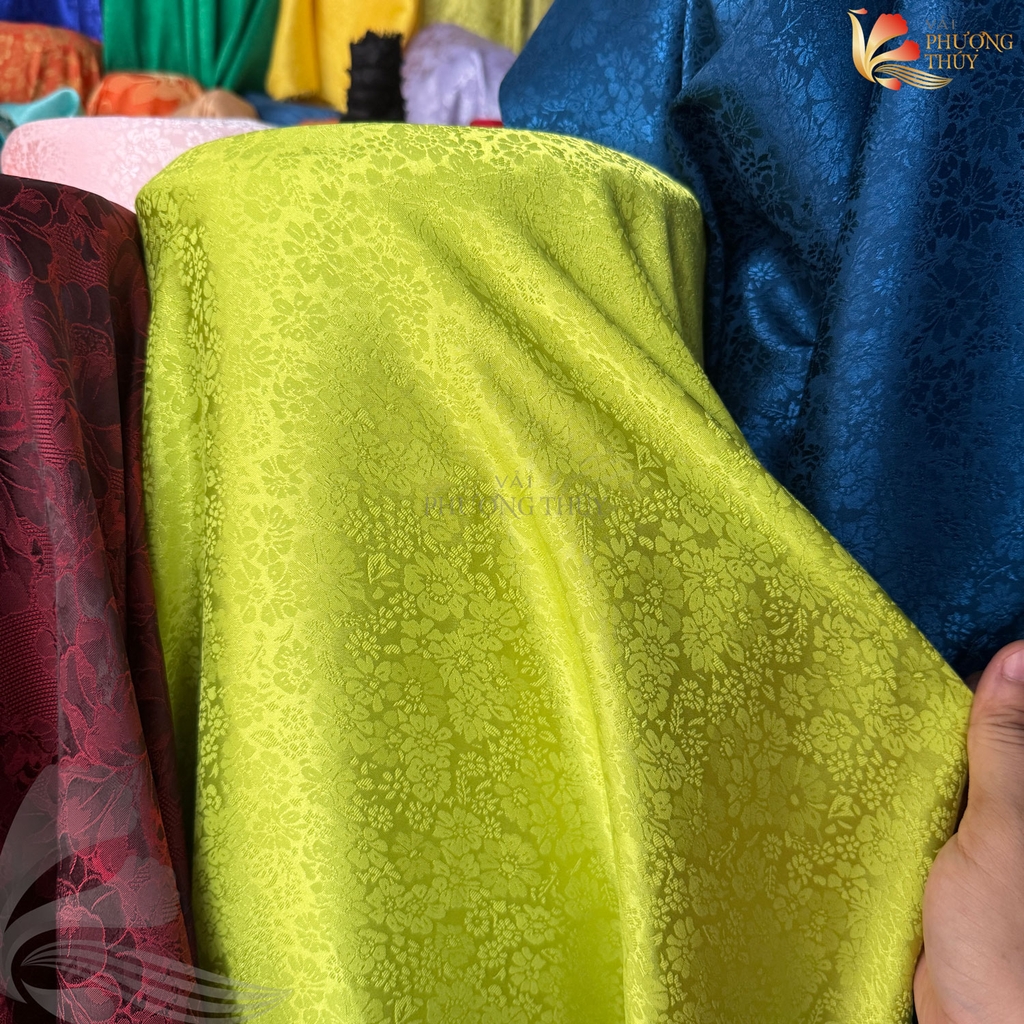 Vải lụa gấm Phượng Thúy khổ 1m50