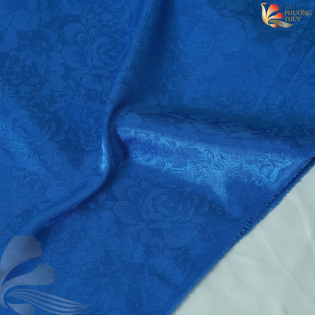 [MÀU 2] Vải lụa gấm Phượng Thúy khổ 1m50 - may áo dài đồ bộ bà ba