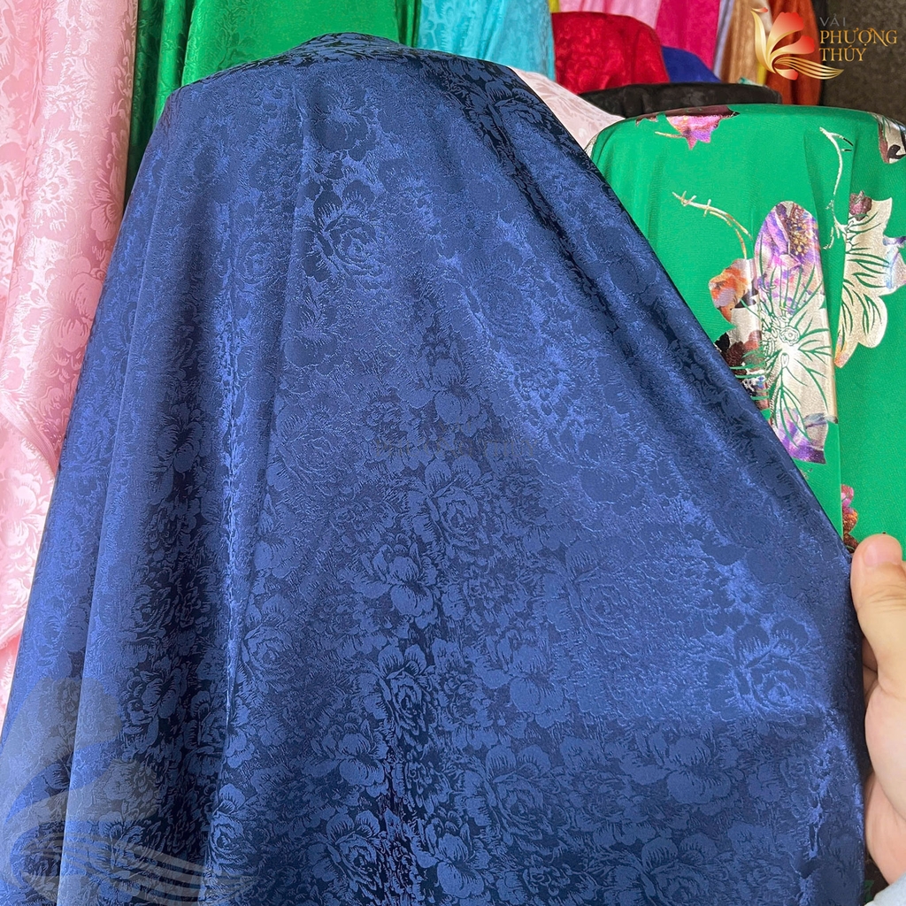 Vải lụa gấm Phượng Thúy khổ 1m50