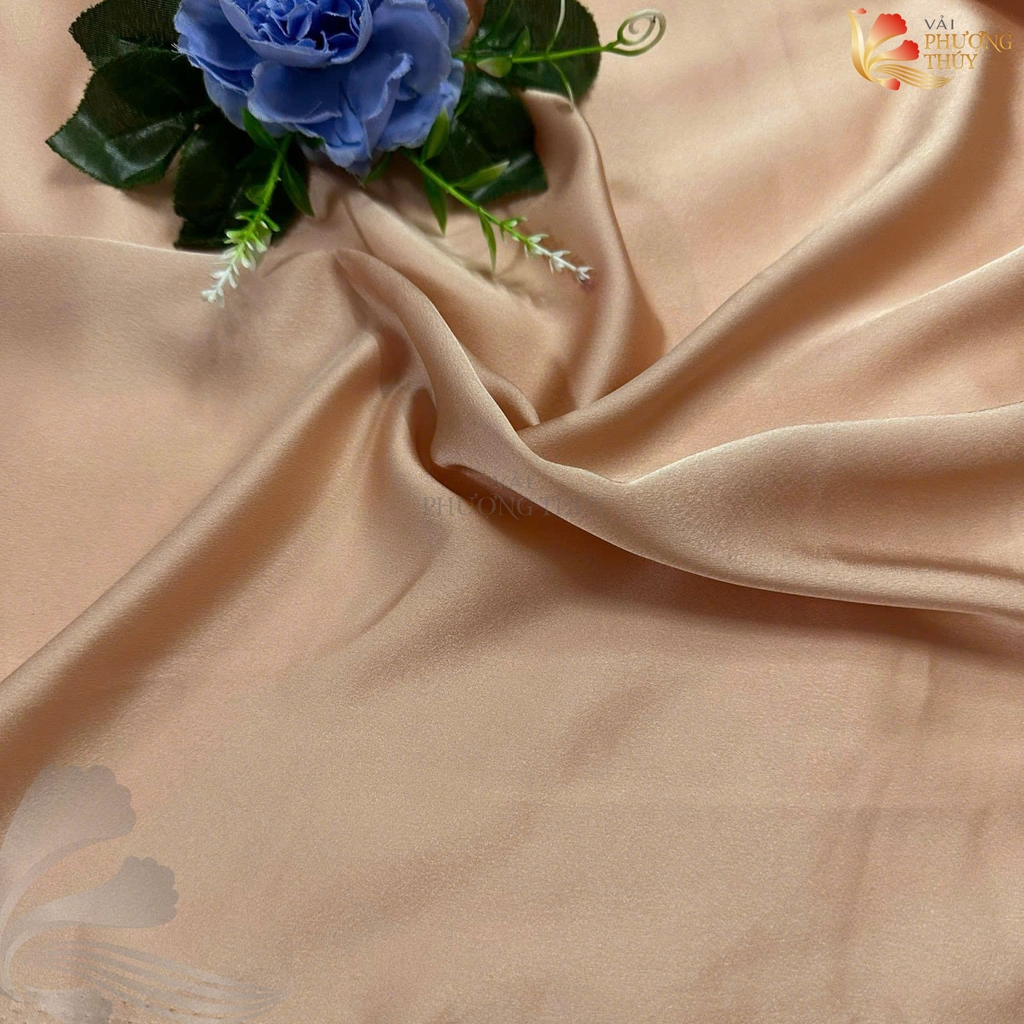 Vải lụa Satin trơn Phượng Thúy khổ 1m50