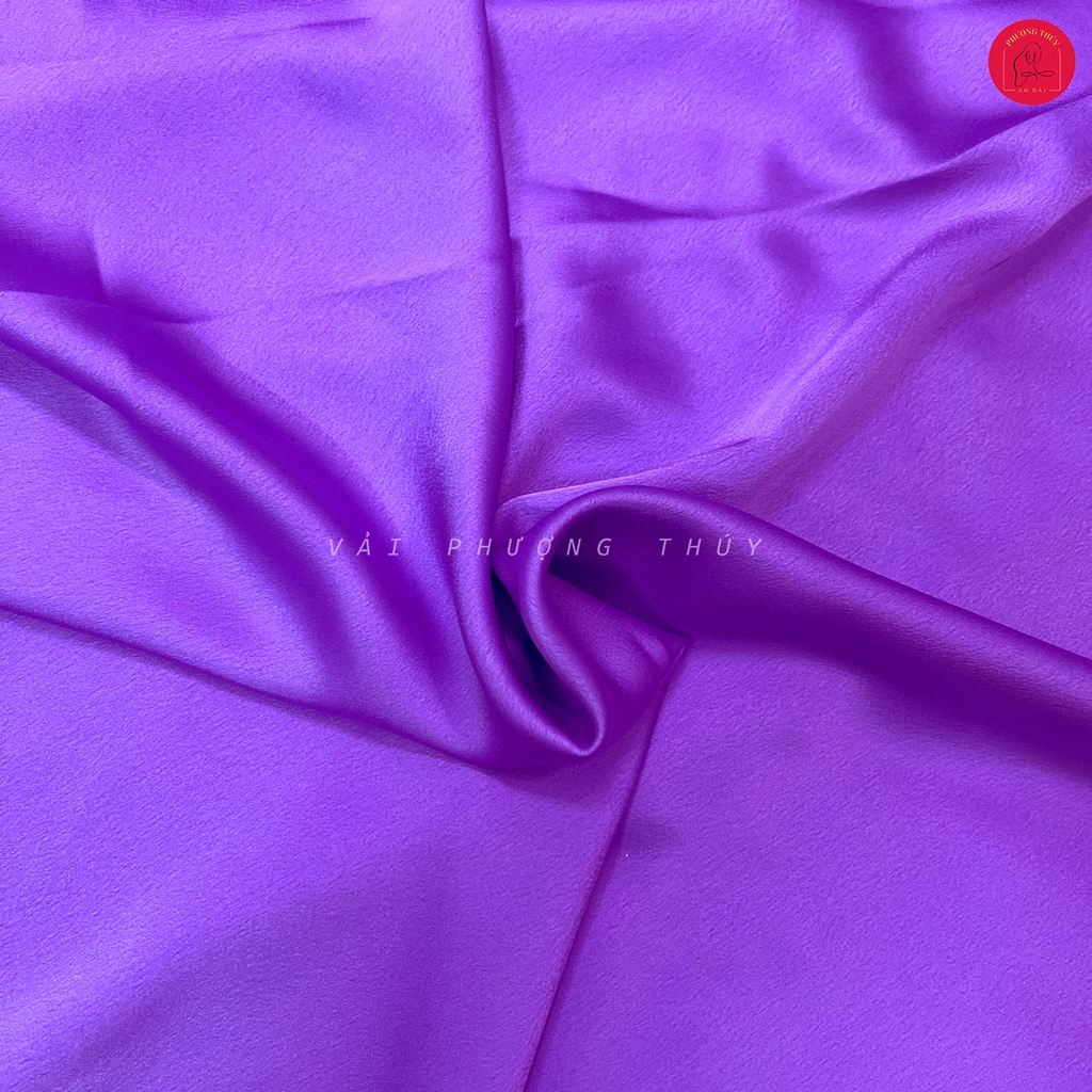 Vải lụa Satin trơn Phượng Thúy khổ 1m50
