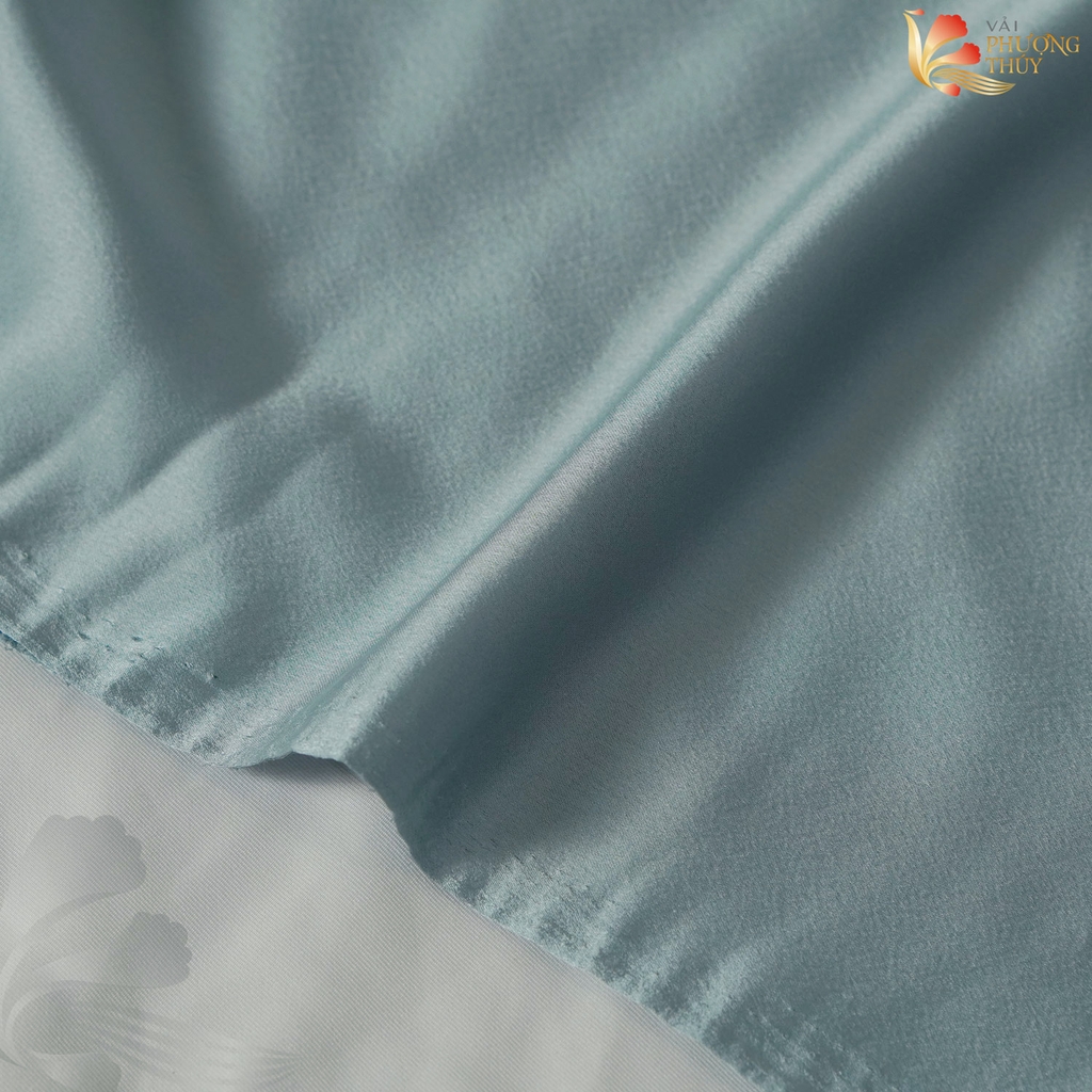 Vải lụa Satin trơn Phượng Thúy khổ 1m50
