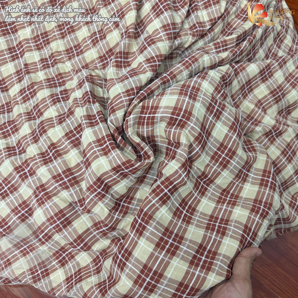 Vải Thô Cotton Phượng Thúy khổ 1m50 | Vải may đồ bộ