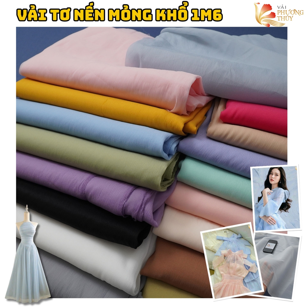 Vải tơ nến Phượng Thúy khổ 1m60
