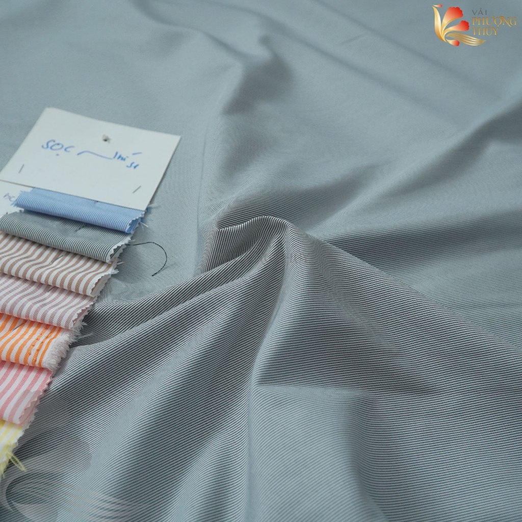 Vải kate sọc ngang Phượng Thuý khổ 1m50