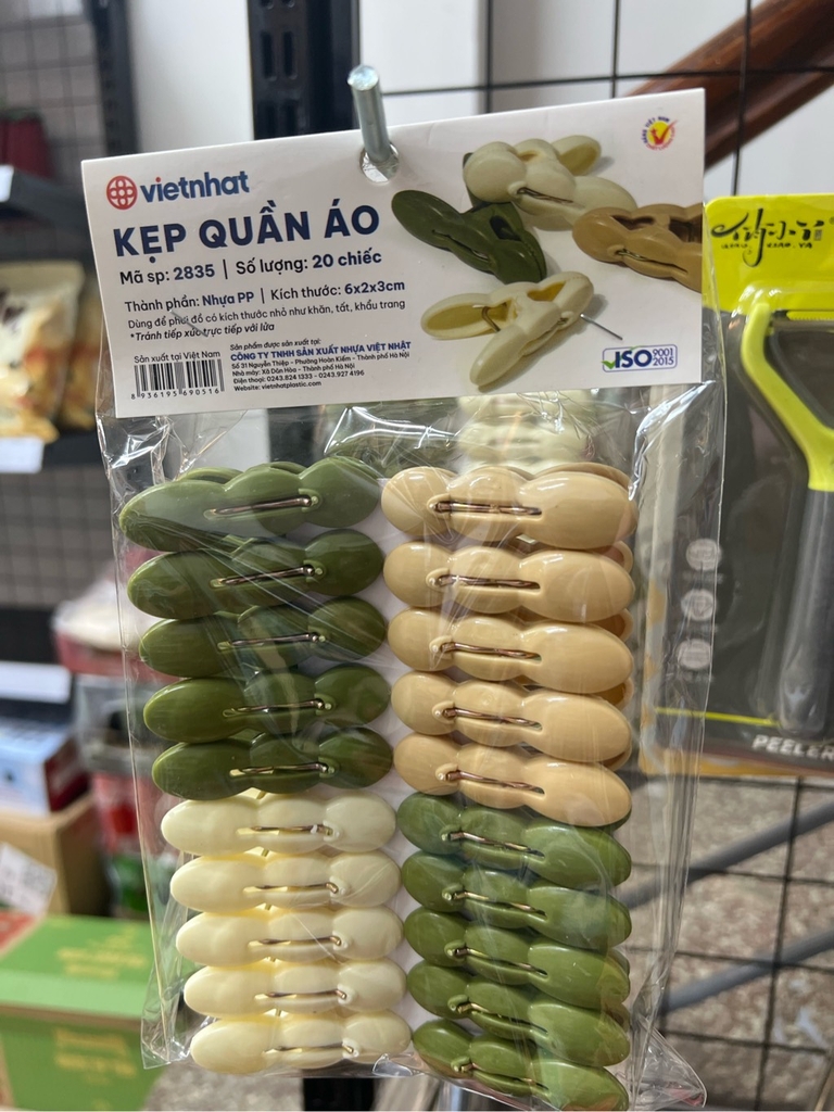 Kẹp quần áo 2835 (10c/vỉ)