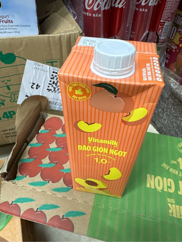 Nước ép đào VNM 1L