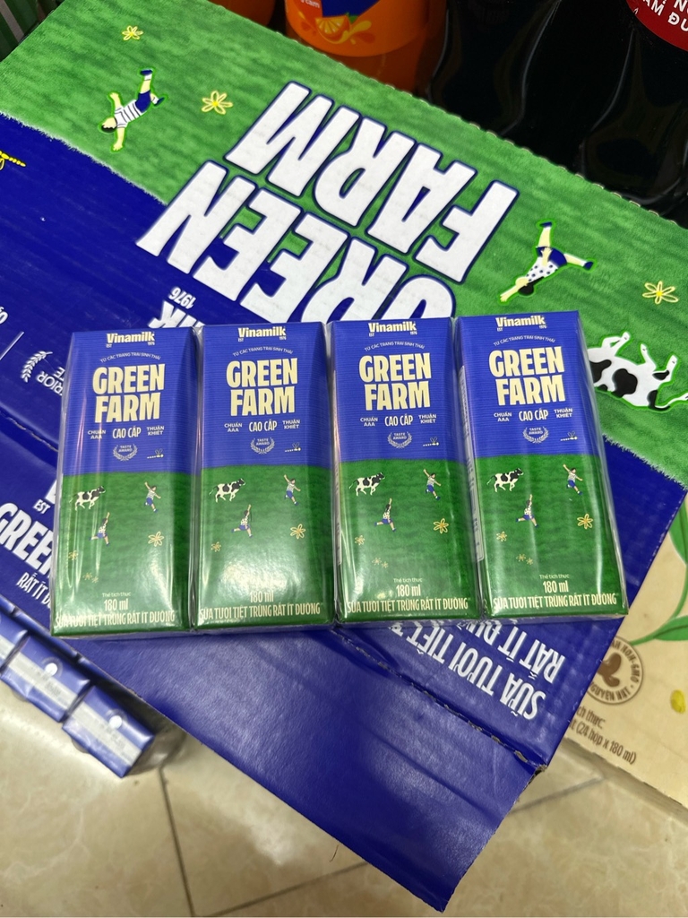 STTT VNM Green farm rất ít đường 180ml