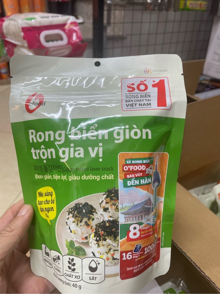 Rong biển giòn trộn gia vị 40g
