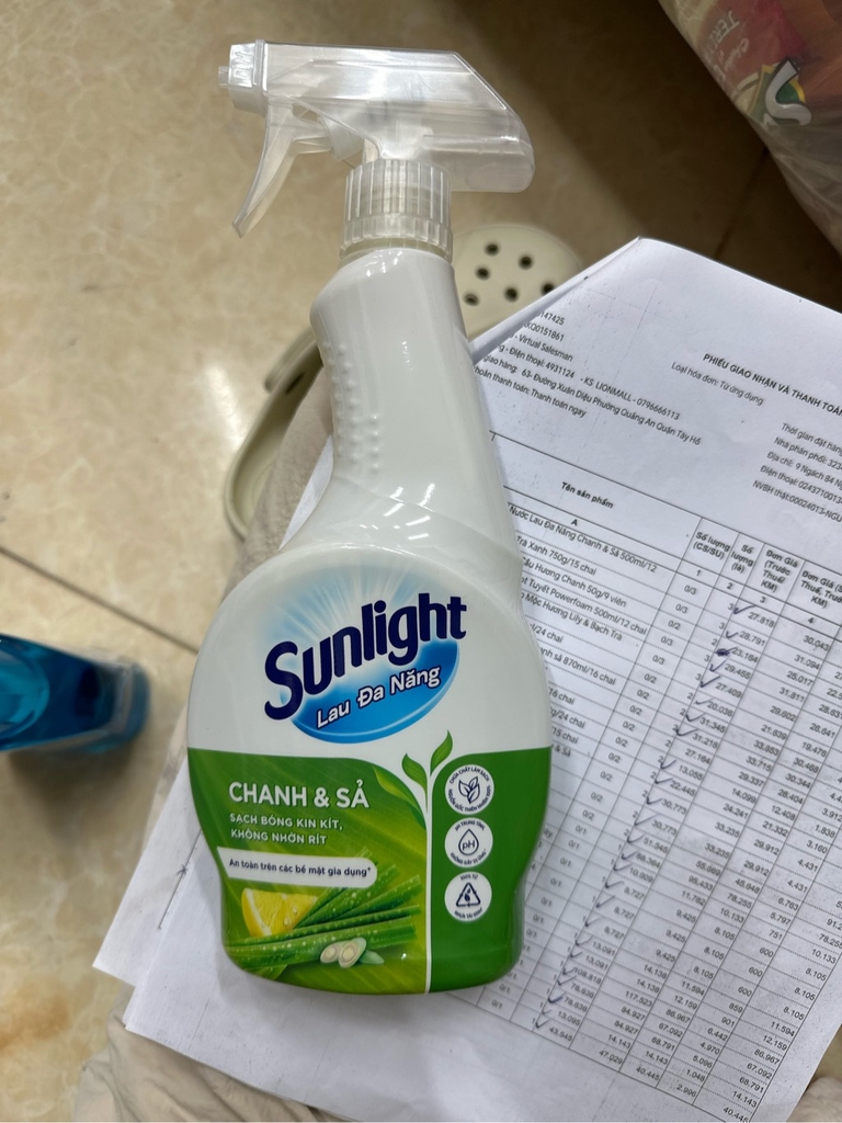 SUNLIGHT nước lau đa năng chanh sả 500ml