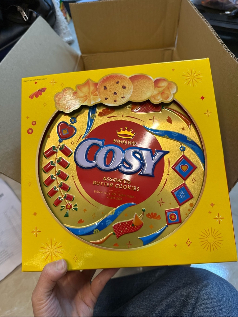 Cosy bánh quy TC hộp sắt 390g