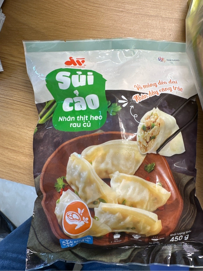 Sủi cảo nhân thịt heo 450