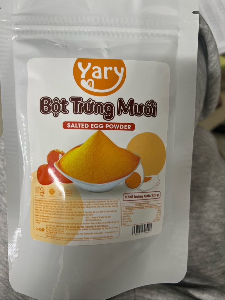 Bột trứng muối Yary 120g (zip)
