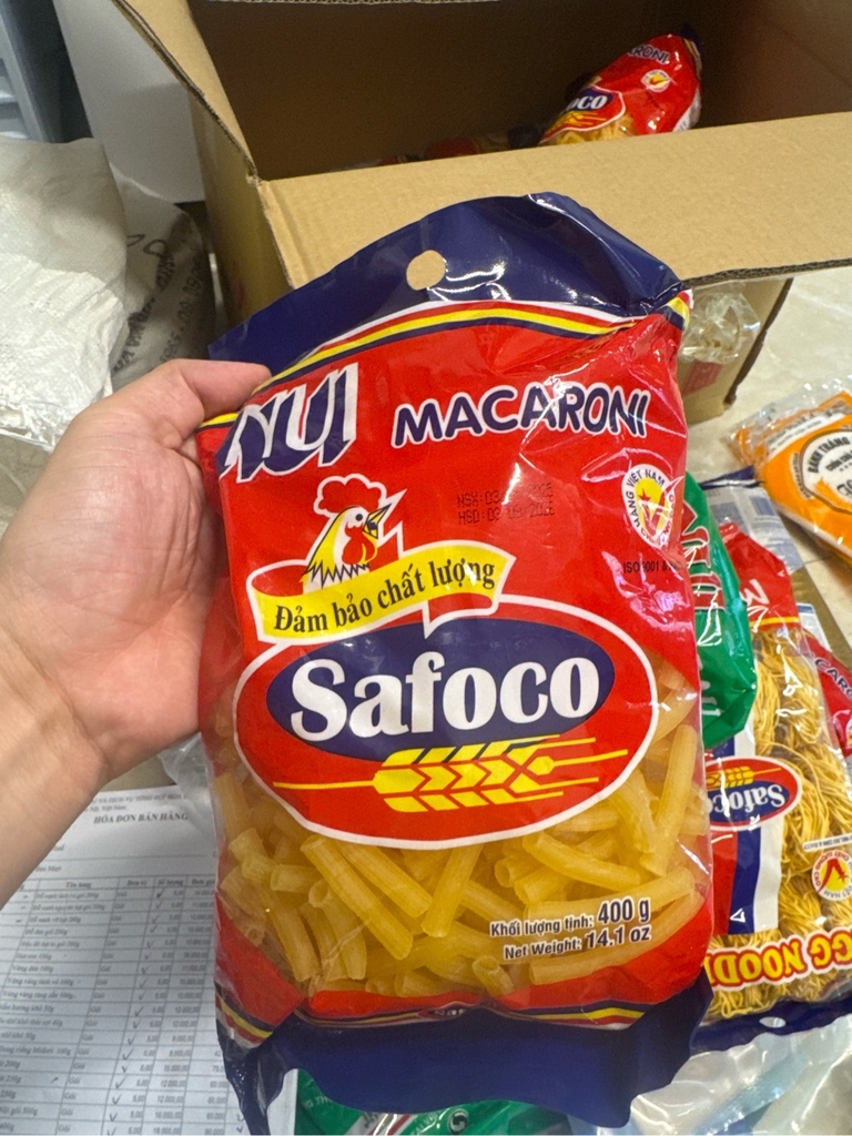 Nui ống Safoco 400G