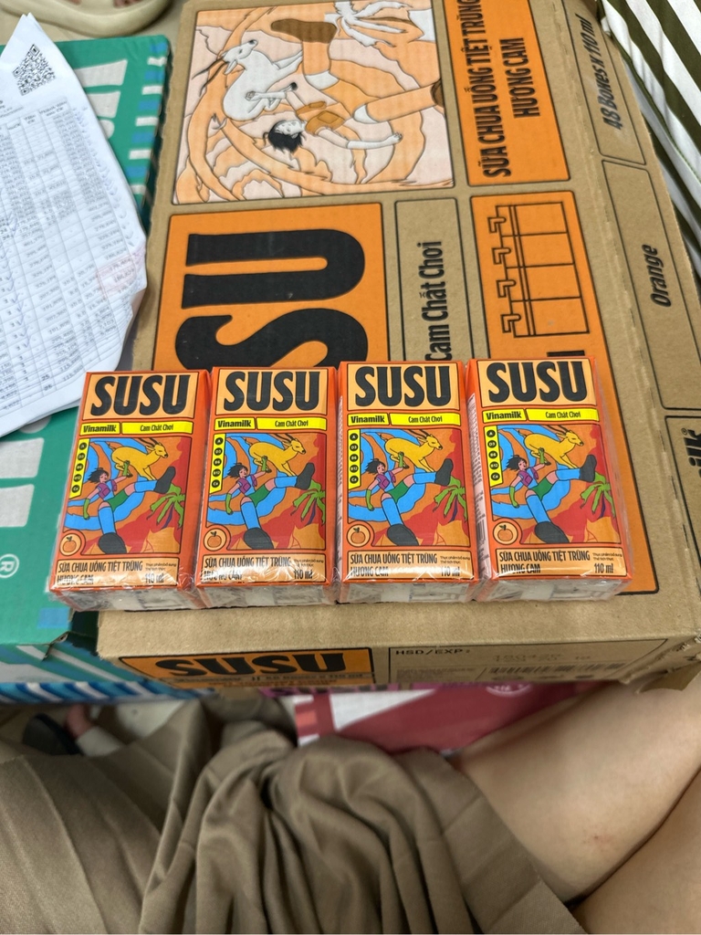 SCU TT hương cam Vinamilk susu 110ml