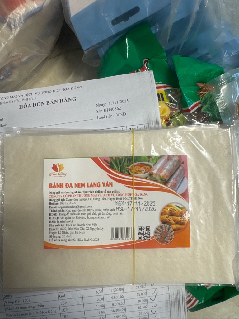 Bánh đa nem lang Vân