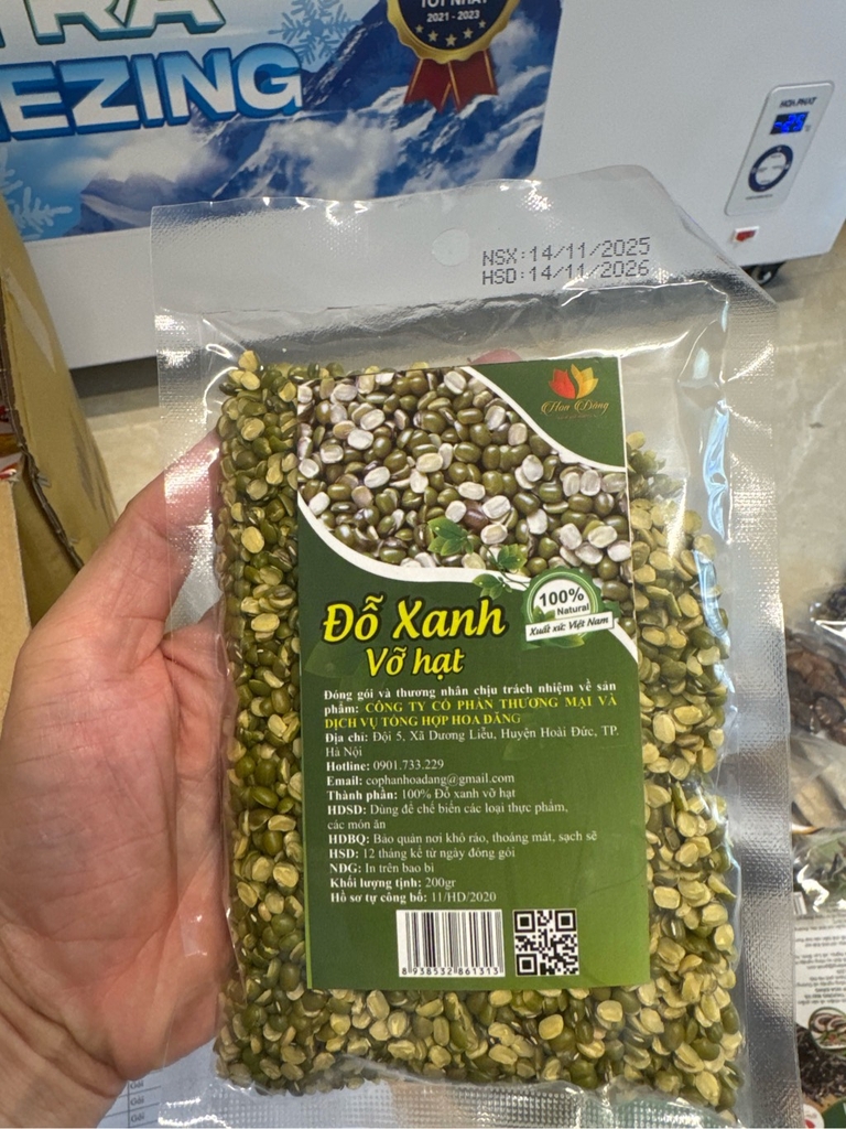 Đỗ xanh vỡ hạt 200G