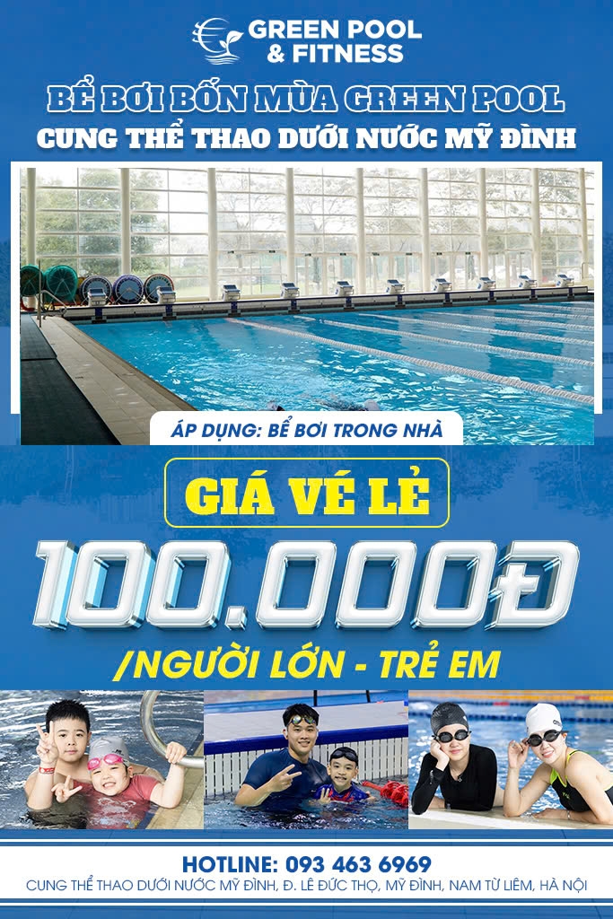 Vé Lẻ Cung Thể Thao Dưới Nước Mỹ Đình