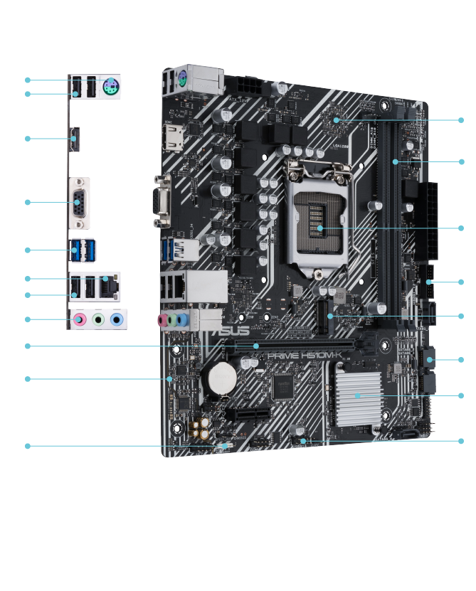 Main Asus TUF Gaming B550M-Plus II Wifi (SK AM4)