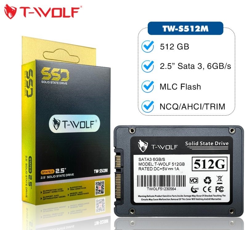 SSD T-Wolf 512GB 2.5