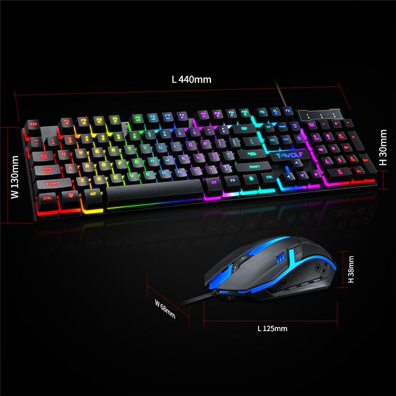 Combo T-WOLF TF200 (led 7 màu)