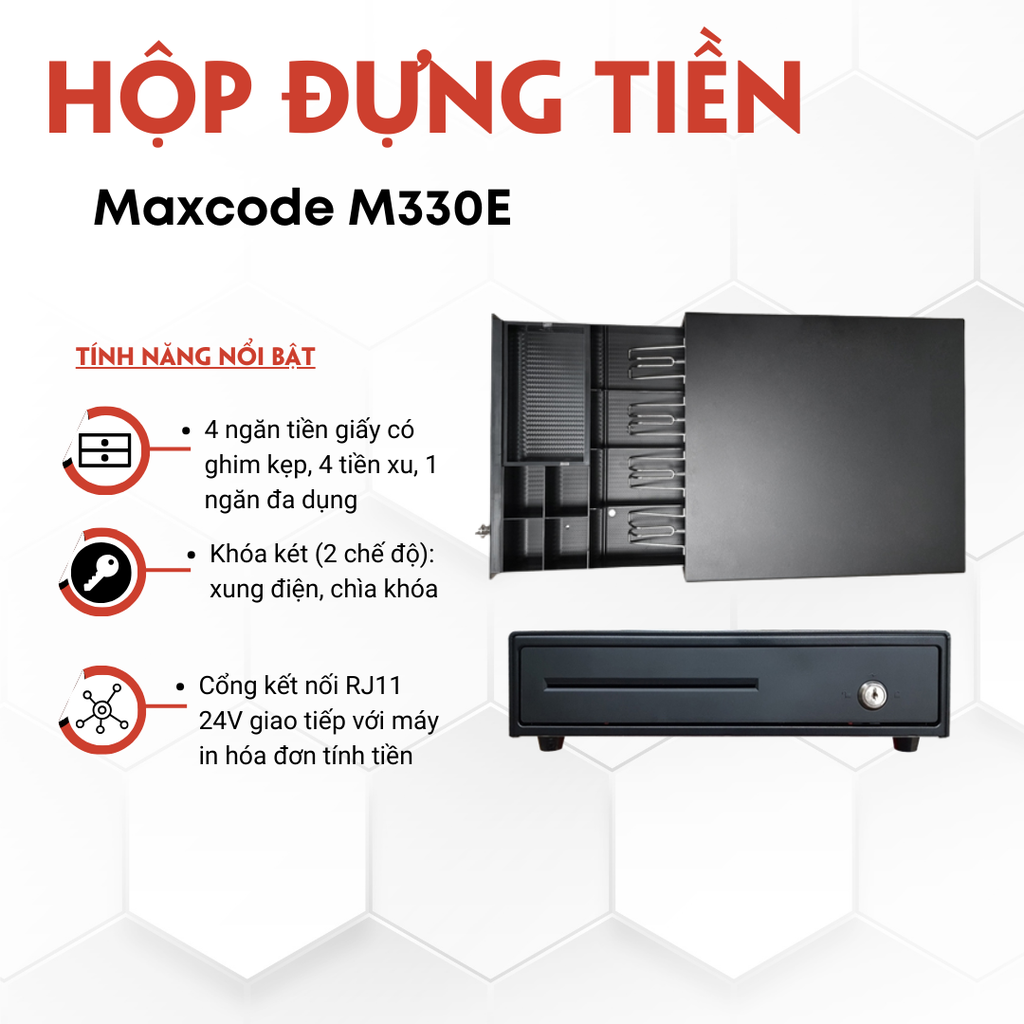 Hộp đựng tiền Maxcode M330E