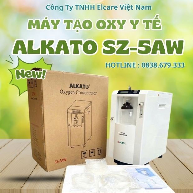 MÁY TẠO OXY ALKATO SZ 5AW THIẾT KẾ VUÔNG CHẮC CHẮN HIỆN ĐẠI