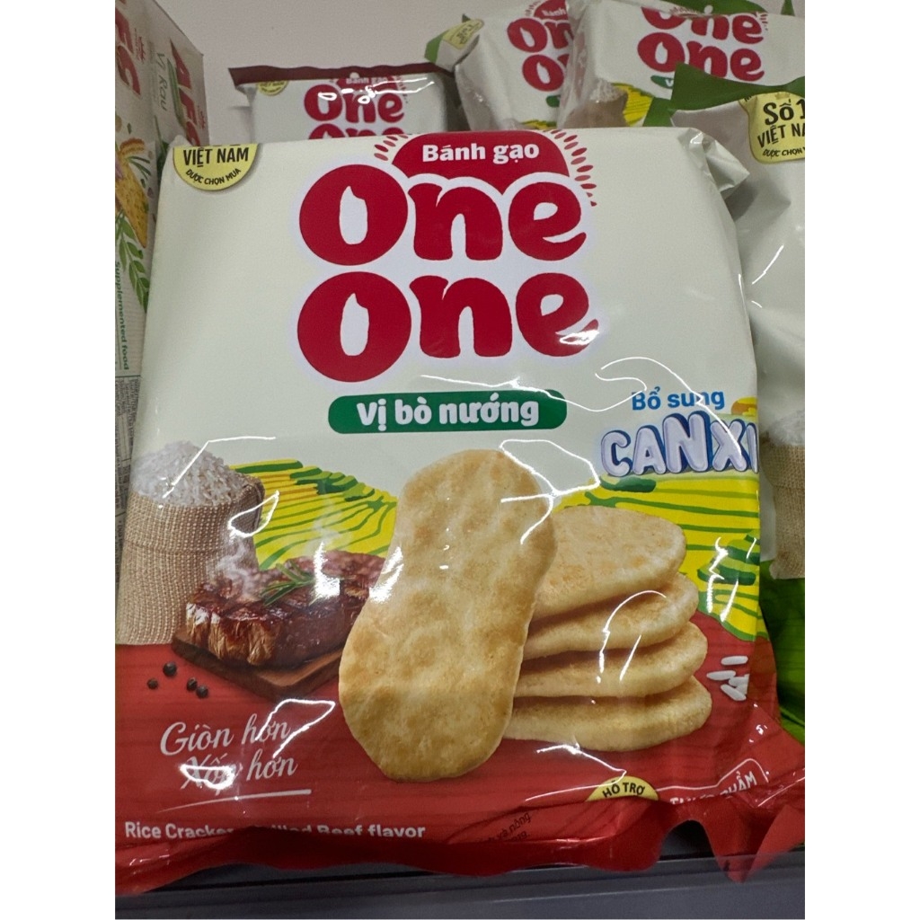 Bánh gạo vị bò nướng One One gói 150g